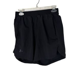 Under Armour HeatGear Black Performance Running Shorts Female Size M